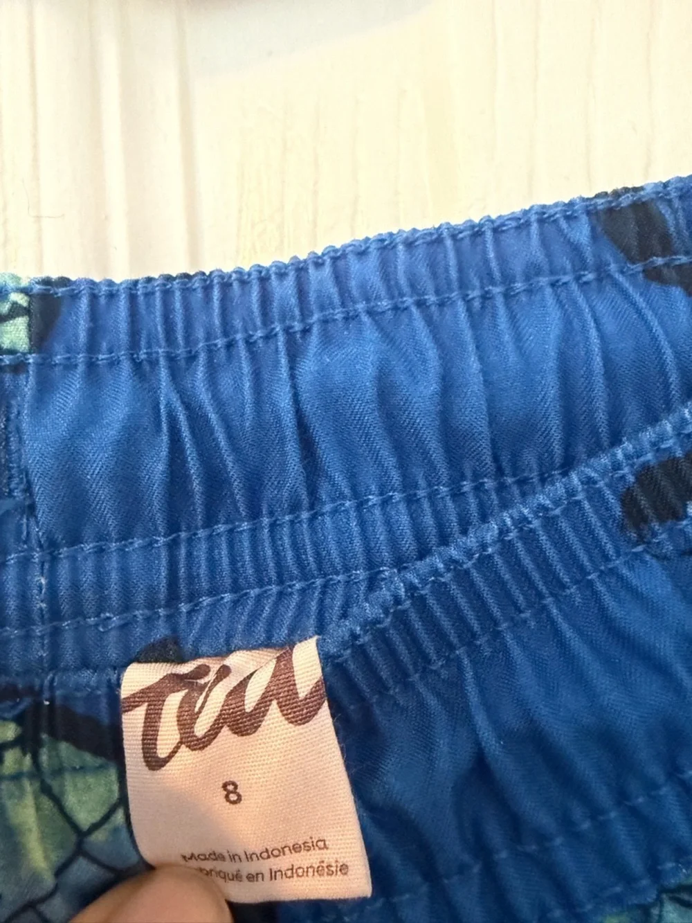 Tea Collection Blue Turtle Swim Trunks